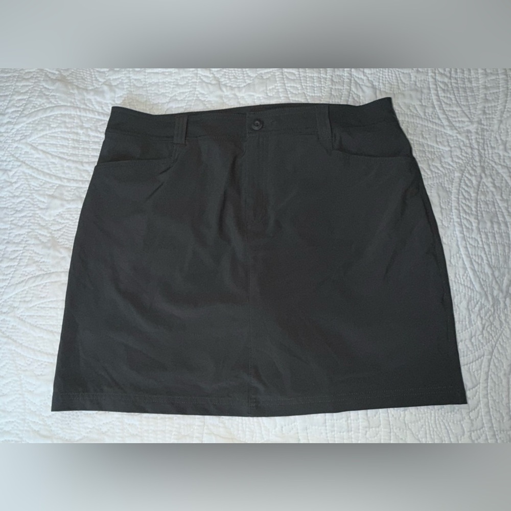 EDDIE BAUER Womens Size 12 Gray Polyester Blend Active Golf Tennis Skort Skirt